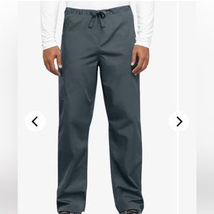 Sanibel Pewter/Gray Unisex (size large) Drawstring Cargo Scrub Pant